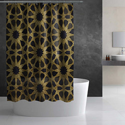 Шторка для душа Арабские узоры, Arabian Pattern, цвет: 3D-принт — фото 2