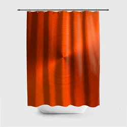 Шторка для душа Оранжевый волнообразный дисковый узор, цвет: 3D-принт