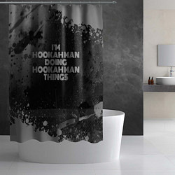Шторка для душа Im hookah man doing hookah man things: на темном, цвет: 3D-принт — фото 2