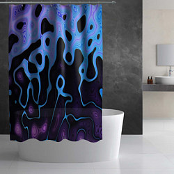 Шторка для душа Смешение фракций, цвет: 3D-принт — фото 2