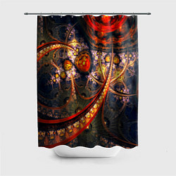 Шторка для душа Fractal illusion, цвет: 3D-принт