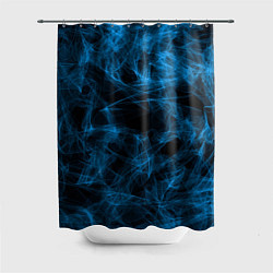 Шторка для душа Синий дым текстура, цвет: 3D-принт
