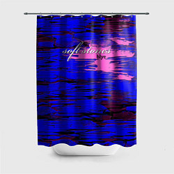 Шторка для душа Soft stones blye, цвет: 3D-принт