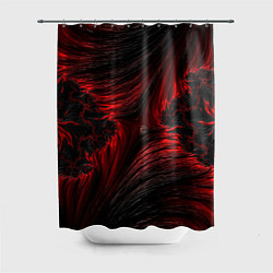 Шторка для душа Red vortex pattern, цвет: 3D-принт