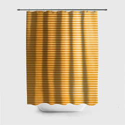 Шторка для душа Золотистый текстурный паттерн, цвет: 3D-принт