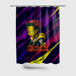 Шторка для душа Rock Simpsons style, цвет: 3D-принт