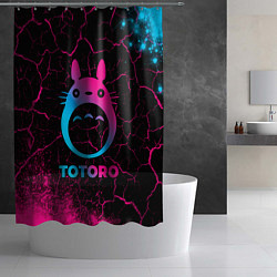 Шторка для душа Totoro - neon gradient, цвет: 3D-принт — фото 2