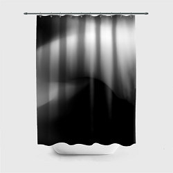 Шторка для душа Градиент черный, цвет: 3D-принт
