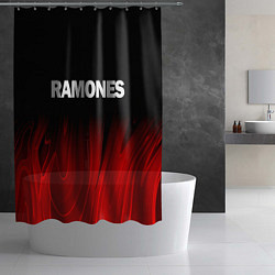 Шторка для душа Ramones red plasma, цвет: 3D-принт — фото 2