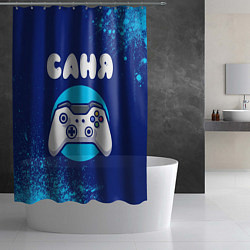 Шторка для душа Саня геймер, цвет: 3D-принт — фото 2