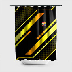 Шторка для душа ФК Барселона эмблема, цвет: 3D-принт