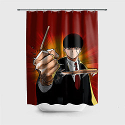 Шторка для душа Магия и мускулы - Мэш ломает палочку, цвет: 3D-принт