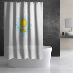 Шторка для душа Солнце и цветы, цвет: 3D-принт — фото 2