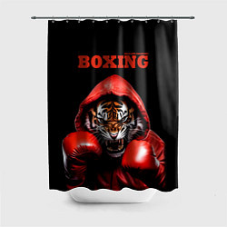 Шторка для душа Boxing tiger, цвет: 3D-принт