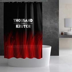 Шторка для душа Thousand Foot Krutch red plasma, цвет: 3D-принт — фото 2