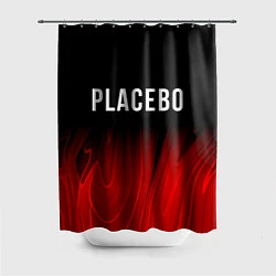Шторка для душа Placebo red plasma, цвет: 3D-принт