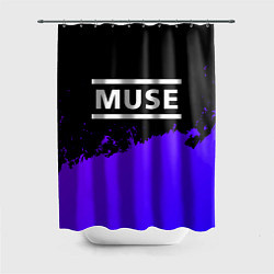 Шторка для душа Muse purple grunge, цвет: 3D-принт