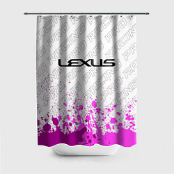 Шторка для душа Lexus pro racing: символ сверху, цвет: 3D-принт