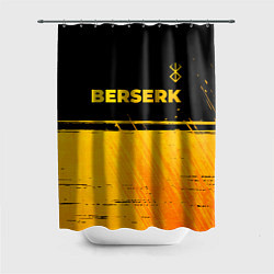 Шторка для душа Berserk - gold gradient: символ сверху, цвет: 3D-принт