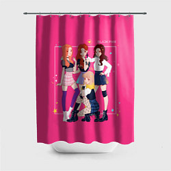 Шторка для ванной Blackpink anime poster