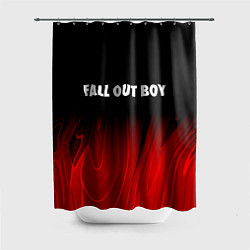 Шторка для душа Fall Out Boy red plasma, цвет: 3D-принт