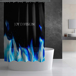 Шторка для душа Joy Division blue fire, цвет: 3D-принт — фото 2