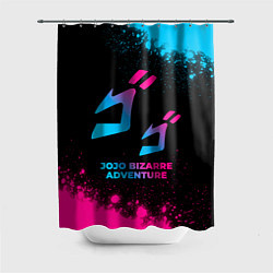 Шторка для душа JoJo Bizarre Adventure - neon gradient, цвет: 3D-принт
