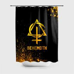 Шторка для душа Behemoth - gold gradient, цвет: 3D-принт