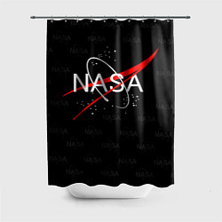 Шторка для душа Nasa dark metter, цвет: 3D-принт