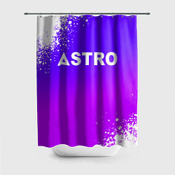 Шторка для душа Astro neon background, цвет: 3D-принт