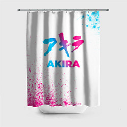 Шторка для душа Akira neon gradient style, цвет: 3D-принт