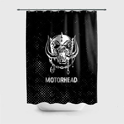 Шторка для душа Motorhead glitch на темном фоне, цвет: 3D-принт