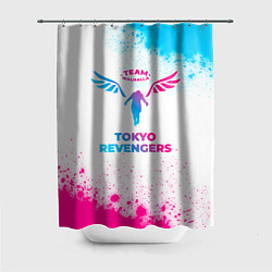 Шторка для душа Tokyo Revengers neon gradient style, цвет: 3D-принт
