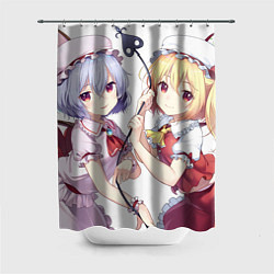Шторка для душа Touhou Project Ремилия и Фландр Скарлет, цвет: 3D-принт