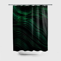 Шторка для душа Dark green texture, цвет: 3D-принт