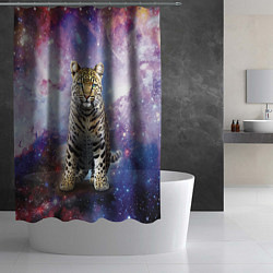 Шторка для душа Space leopard, цвет: 3D-принт — фото 2