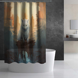Шторка для душа Великий волк Сиф, цвет: 3D-принт — фото 2