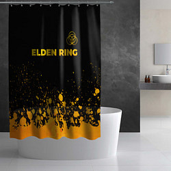 Шторка для душа Elden Ring - gold gradient: символ сверху, цвет: 3D-принт — фото 2