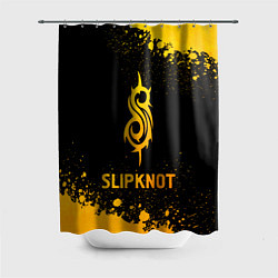 Шторка для душа Slipknot - gold gradient, цвет: 3D-принт