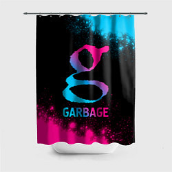 Шторка для душа Garbage - neon gradient, цвет: 3D-принт