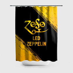 Шторка для душа Led Zeppelin - gold gradient, цвет: 3D-принт