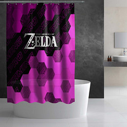 Шторка для душа Zelda pro gaming посередине, цвет: 3D-принт — фото 2
