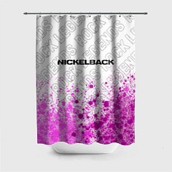Шторка для душа Nickelback rock legends посередине, цвет: 3D-принт