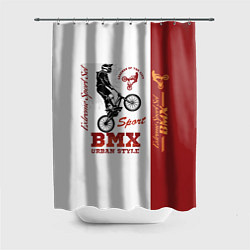 Шторка для душа BMX urban style, цвет: 3D-принт