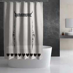 Шторка для душа Lunamore white, цвет: 3D-принт — фото 2