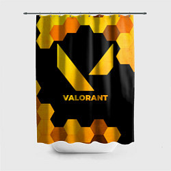 Шторка для душа Valorant - gold gradient, цвет: 3D-принт