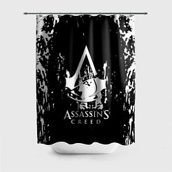 Шторка для душа Assassins Creed белые краски, цвет: 3D-принт