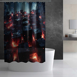 Шторка для душа Гармония форм, цвет: 3D-принт — фото 2