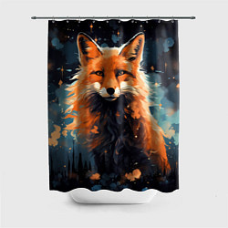 Шторка для душа Fox in the forest, цвет: 3D-принт