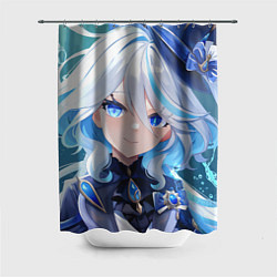Шторка для душа Genshin Impact Furina Smile, цвет: 3D-принт